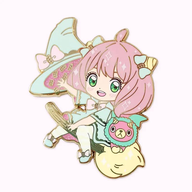 Peanut Witch Enamel Pin