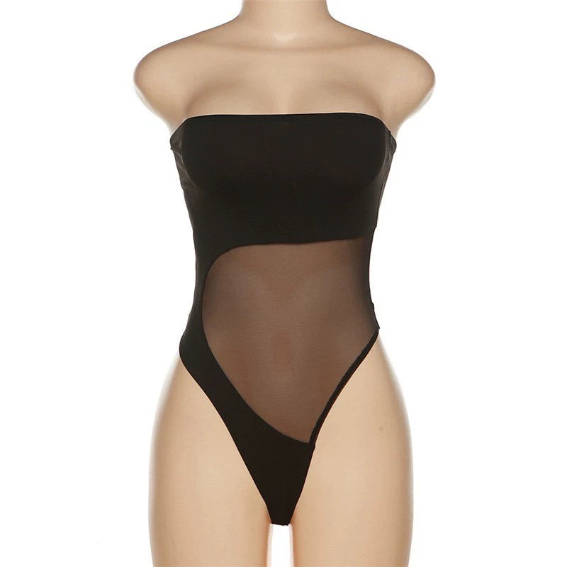 Summer Mesh Patchwork One-Piece Sexy bikini Swimsuit Split Vacation Clothes Women Bikini Sexy