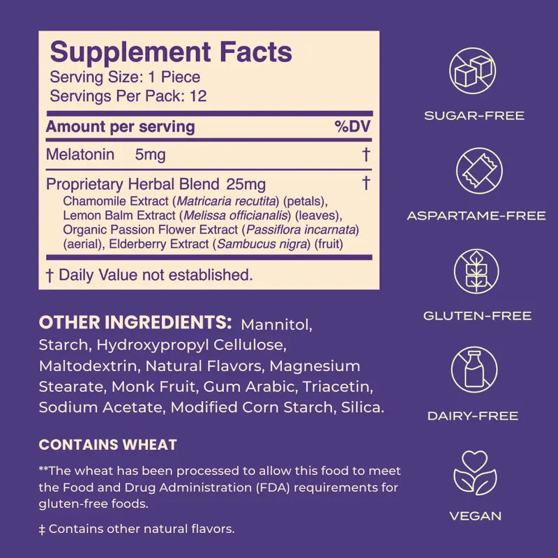 Neuro Mints - Sleep & Recharge Meltaway Mints - Night Berry- 12-Pack