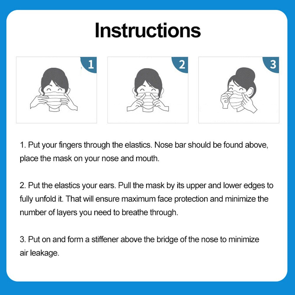 10-200pcs Surgical Face mask Disposable Black Non-wove Filter Medical masks Certified surgical mask security protection masque