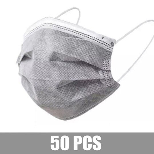 10-200pcs Surgical Face mask Disposable Black Non-wove Filter Medical masks Certified surgical mask security protection masque