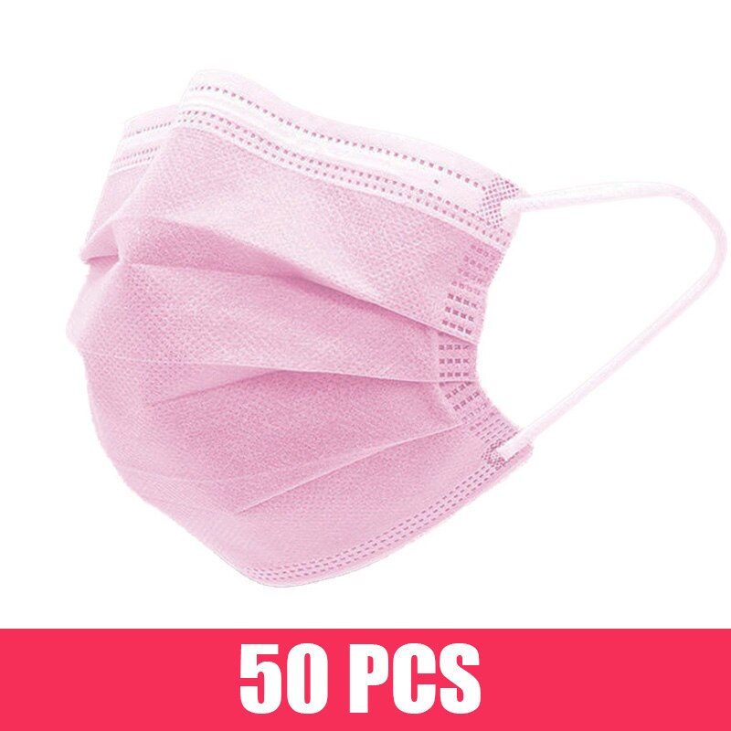 10-200pcs Surgical Face mask Disposable Black Non-wove Filter Medical masks Certified surgical mask security protection masque