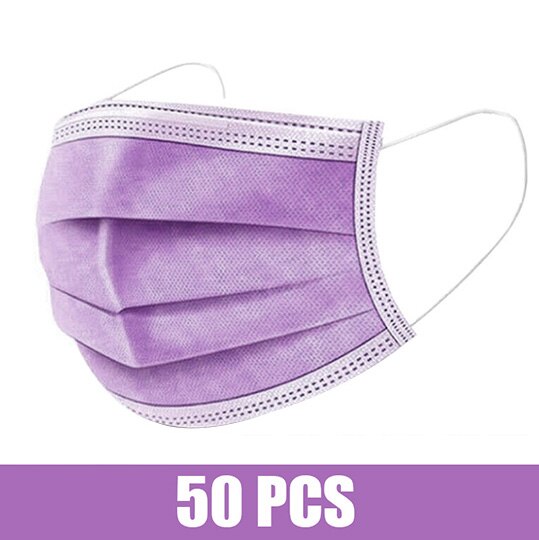10-200pcs Surgical Face mask Disposable Black Non-wove Filter Medical masks Certified surgical mask security protection masque