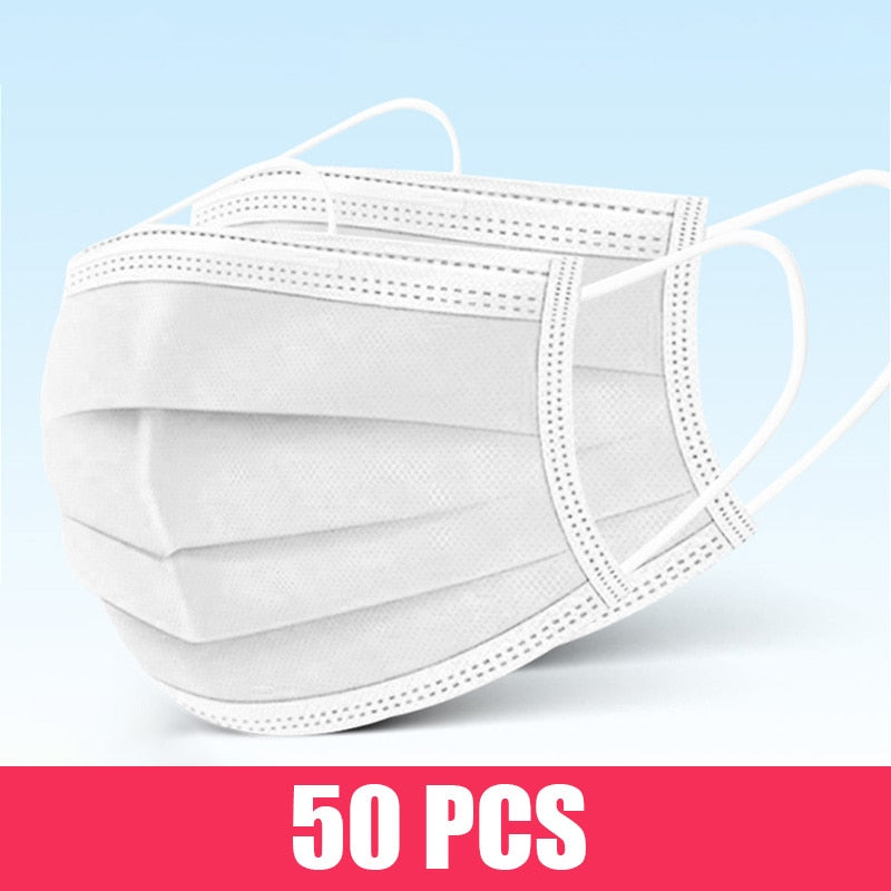 10-200pcs Surgical Face mask Disposable Black Non-wove Filter Medical masks Certified surgical mask security protection masque