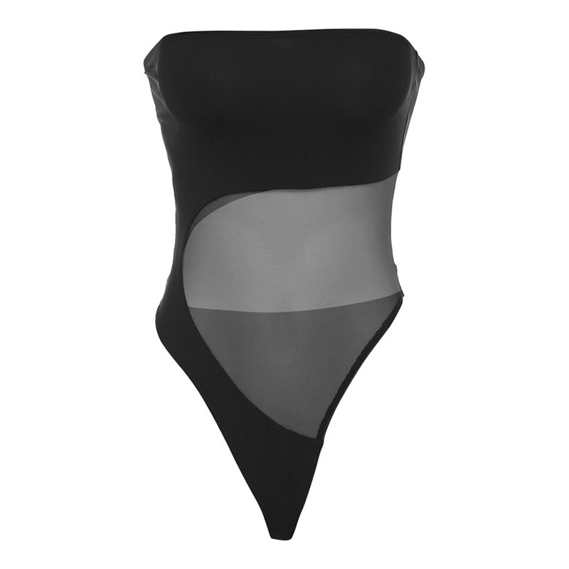 Summer Mesh Patchwork One-Piece Sexy bikini Swimsuit Split Vacation Clothes Women Bikini Sexy