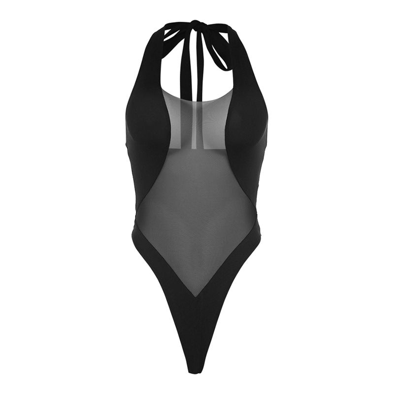 Summer Mesh Patchwork One-Piece Sexy bikini Swimsuit Split Vacation Clothes Women Bikini Sexy
