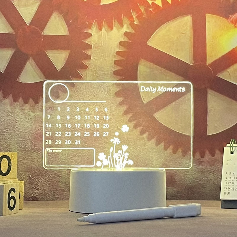 Note Board Creative Led Night