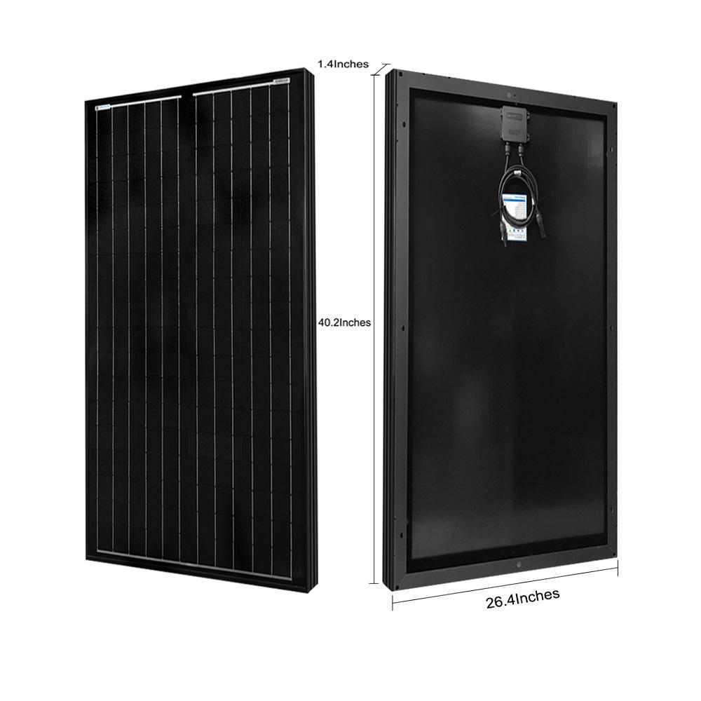 ACOPOWER 100W 12V Mono Solar RV Kits, 20A PWM Charge Controller