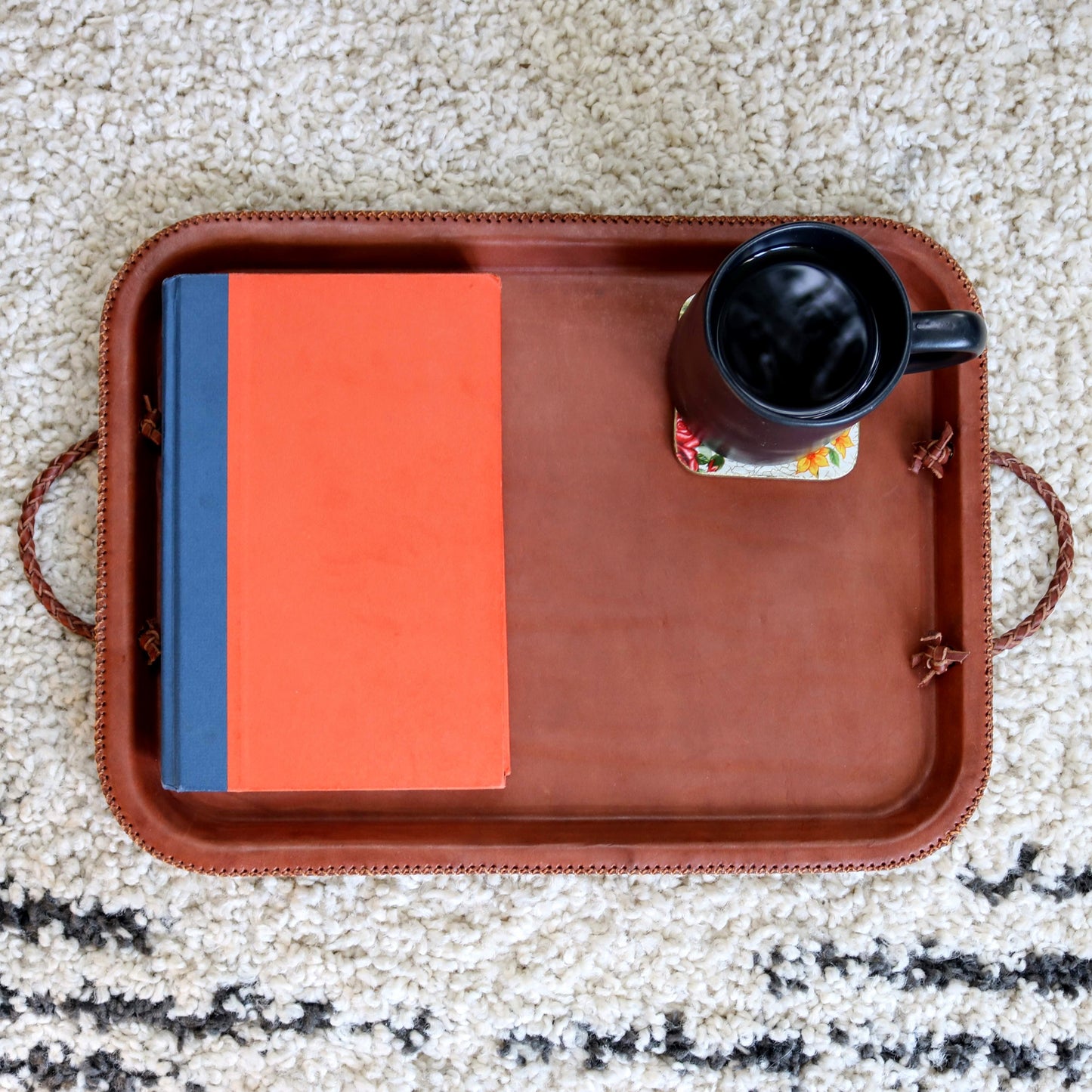 Hermana | Serving Tray with Braided Handles