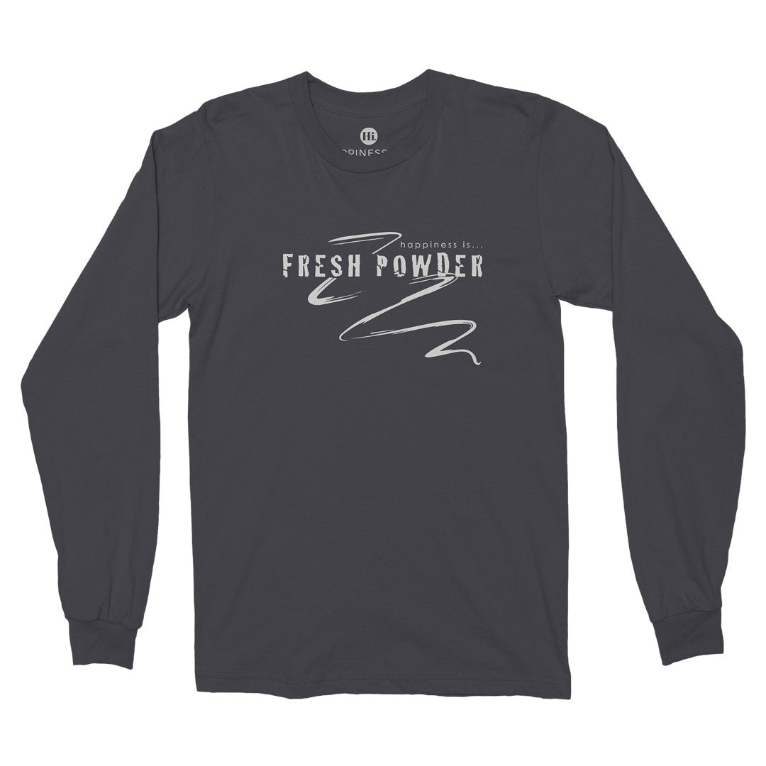 Men's Fresh Powder Long Sleeve T, Vintage Black