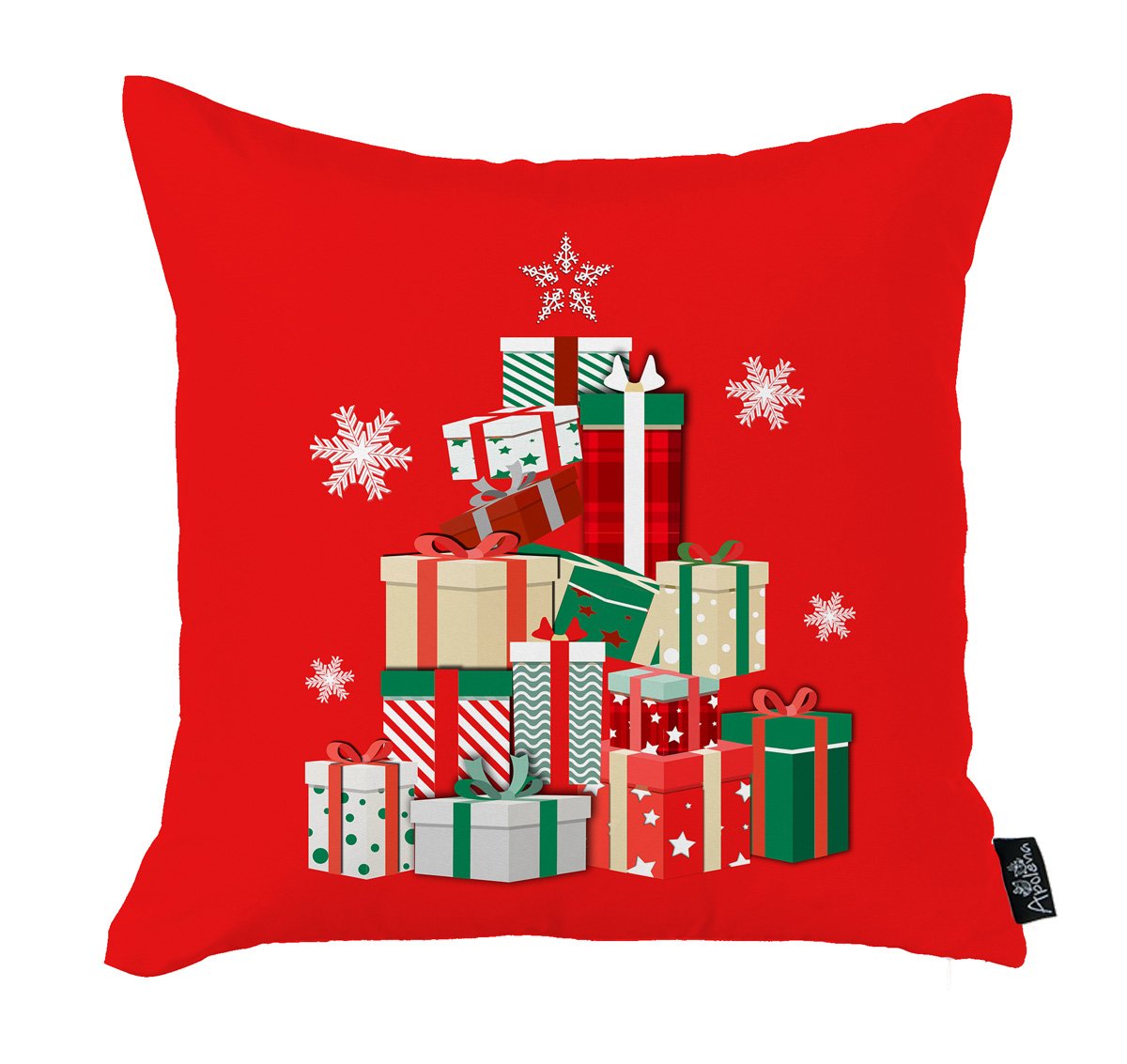 Merry Christmas Square 18" Throw Pillow Cover (Set of 4)