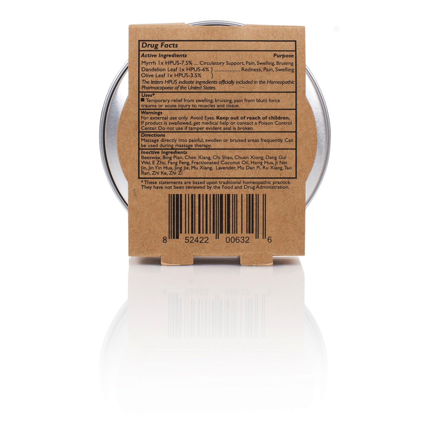PAIN/FIRST AID: Trauma Salve for pain, swelling and bruising due to acute injury and blunt force trauma