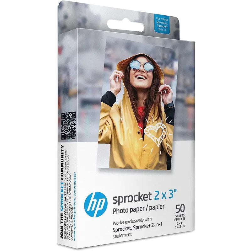 HP Sprocket 2"X3" Premium Zink Sticky Back Photo Paper