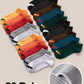 Men'S 20 Pairs Colorblock Ankle Socks, Casual Comfy Breathable Low Cut Socks for Daily Outdoor Wear, Multipack Knit Socks for All Seasons