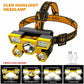 10000LM COB LED Headlamp USB Rechargeable Head Light Flashlight Torch Lamp