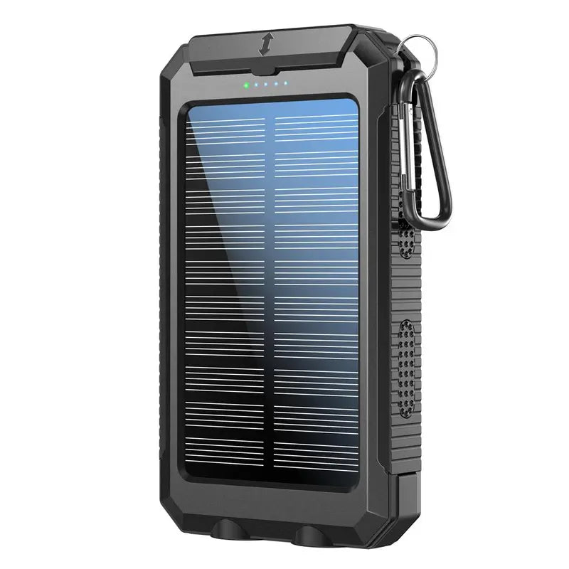 10000Mah Solar Power Bank for Summer Gift, Dual USB Output Port Power Bank with Flashlight, Portable Wireless Car Charger, Solar Power Bank Charger for Iphone, Smartphone Charging Accessories