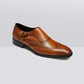 Men ’S Dress Shoes Genuine Leather Single Monk Strap Slip-On Shoes for Formal Occasions