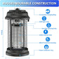 Bug Zapper, 4200V Electric Mosquito Zappers, ,20W Electronic Light Bulb Lamp for Outdoor and Indoor (ABS Housing)