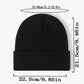 Unisex Solid Color Casual Simple Style Plain Color Beanie Hat, Fashionable Knitted Beanie Hat, Warm Beanie Hat for Fall & Winter, 2024 All-Match New Style Beanies