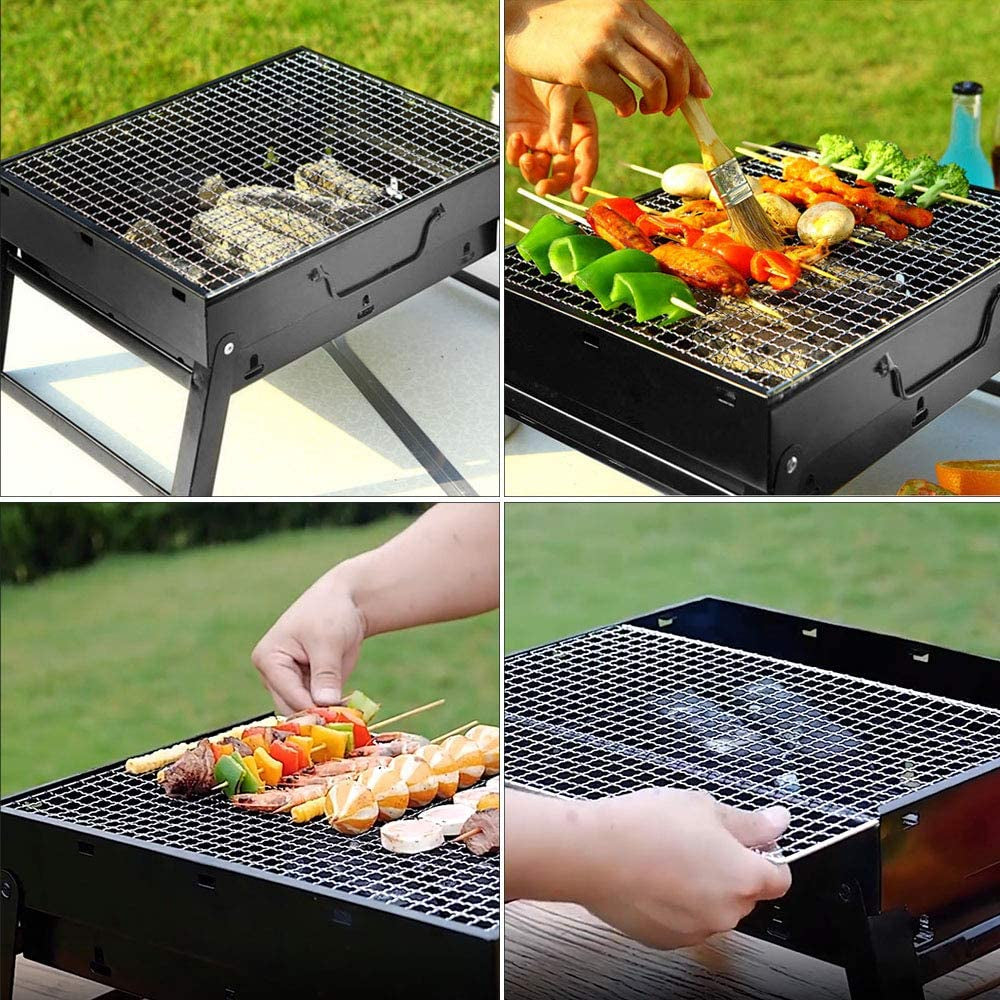 EKDJKK Barbecue Charcoal Grill Portable Folding BBQ Grill Barbecue Small Barbecue Grill,Outdoor Grill Tools for Camping Hiking Picnics Traveling