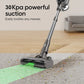 Cordless Vacuum, 30Kpa Lightweight Stick Vacuum Cleaner, LED Display, Anti-Tangle Floor Brush, for Hard Floor, Carpet, Pet Hair