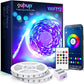 GUPUP 50 FT LED Strip Lights,Bluetooth LED Lights for Bedroom, Color Changing Light Strip with Music Sync, Phone Controller and IR Remote(App+Remote +Mic).