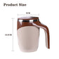 Lazy Coffee Stirring Cup Auto Stirring Cup Magnetic Rotating Electric Milk Cup Mark Cup 304 Stainless Steel