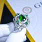 Tik Tok Live Stream Women's Luxury Emerald Ring