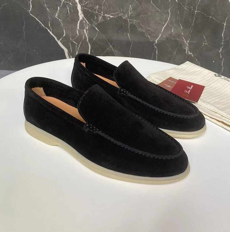 Men's Loafers Summer Casual Frost Flat Shoes Slip-on Driving Shoes