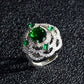 Tik Tok Live Stream Women's Luxury Emerald Ring