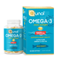 Mini Omega-3 Fish Oil Supplement (180 Count) Heart Health Support with 1000Mg Wild Caught Omega-3 Fatty Acids (Including EPA & DHA)