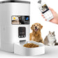 Pet Feeder,6L Automatic Pet Feeder for Cats and Dogs,1080P Camera,App Control,Voice Recorder,Timed Feeder for Schedule Feeding, Dual Power Supply,Wifi Pet Food Dispenser with App Control