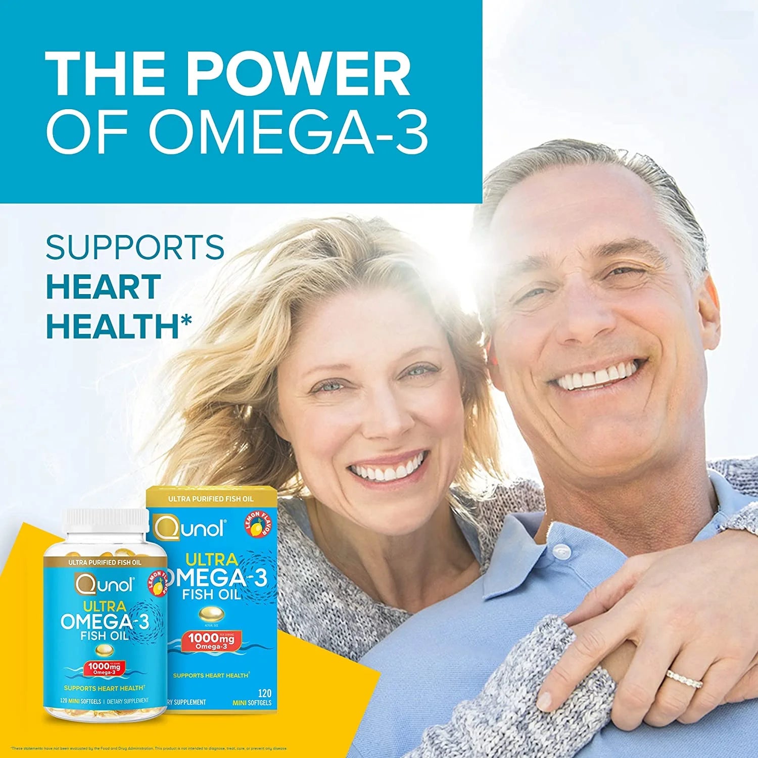 Mini Omega-3 Fish Oil Supplement (180 Count) Heart Health Support with 1000Mg Wild Caught Omega-3 Fatty Acids (Including EPA & DHA)