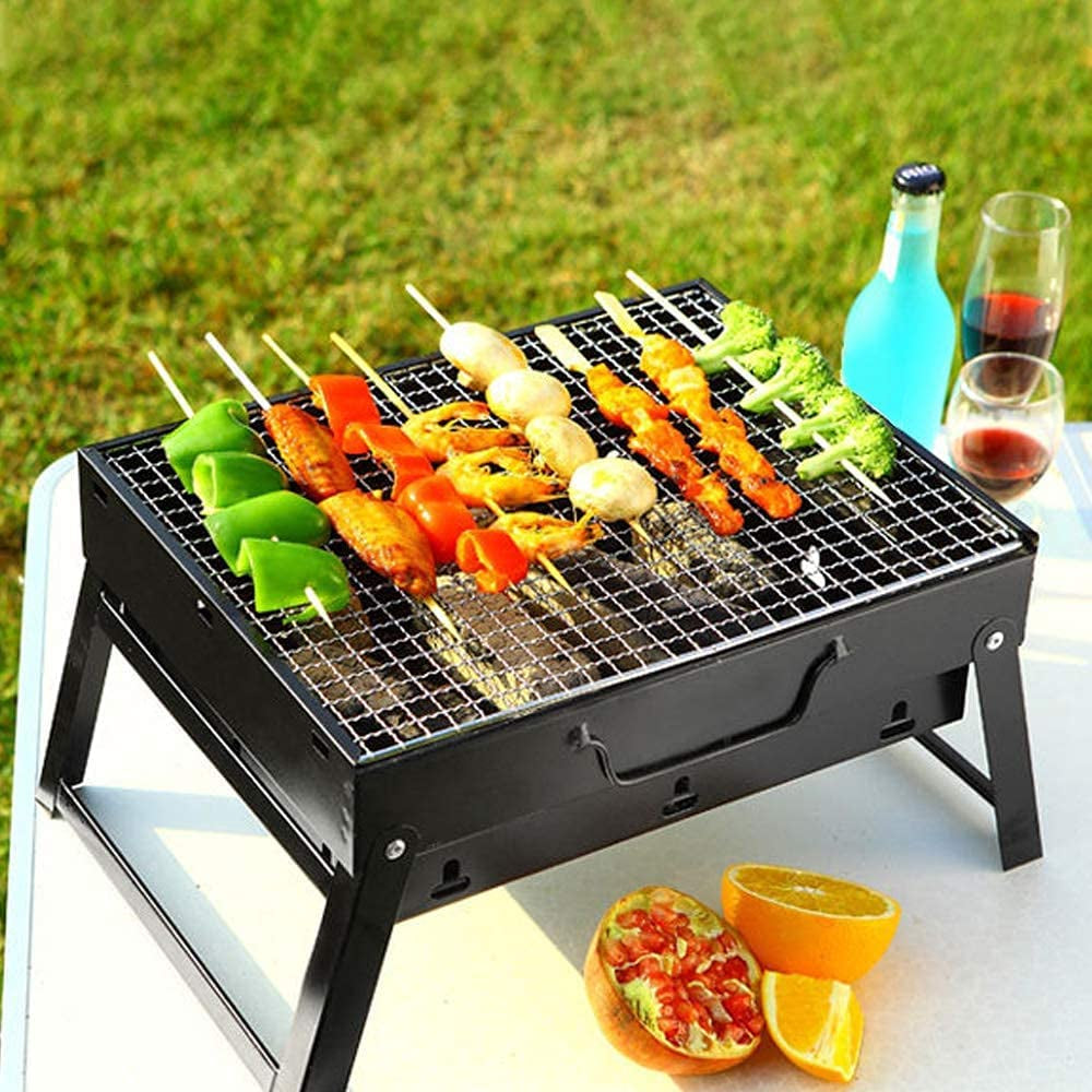 EKDJKK Barbecue Charcoal Grill Portable Folding BBQ Grill Barbecue Small Barbecue Grill,Outdoor Grill Tools for Camping Hiking Picnics Traveling