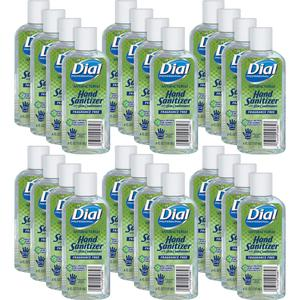 Dial Professional Hand Sanitizer - 4 oz - Flip Top Bottle Dispenser - Kill Germs, Bacteria Remover - Hand - Clear - Fragrance-free, Dye-free - 24 / Carton