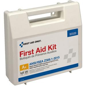 First Aid Only 25-Person Bulk Plastic First Aid Kit - ANSI Compliant - 141 x Piece(s) For 25 x Individual(s) - 1 Each