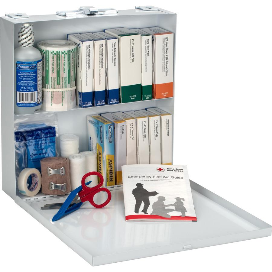 First Aid Only 196-piece Worksite First Aid Kit - 196 x Piece(s) For 50 x Individual(s) - 10.8" Height x 11" Width x 2.3" Depth - Plastic Case - 1 Each