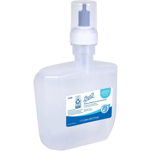 Scott Hand Sanitizer Foam Refill - 40.6 fl oz (1200 mL) - Hand - Clear - 2 / Carton