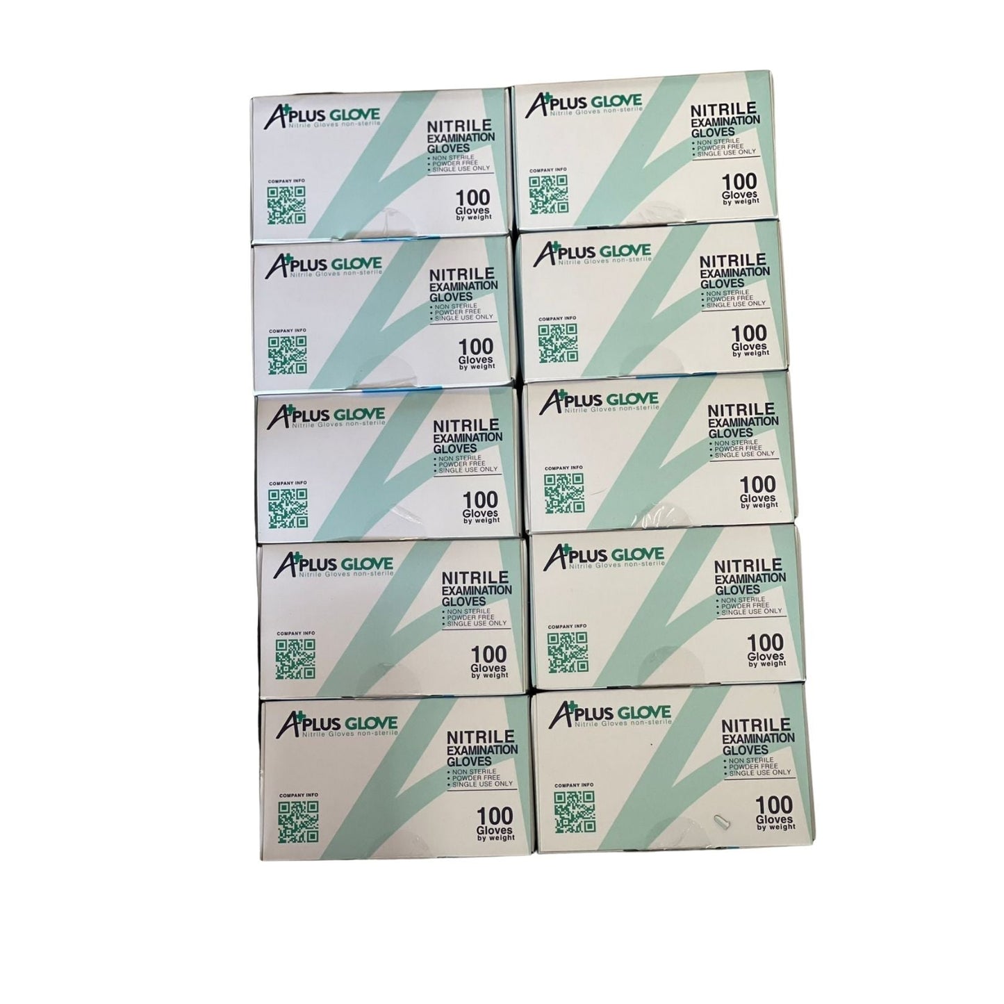 Nitrile Gloves -10 Boxes - 1000 PCS (8.99$/Box of 100pcs-100% Nitrile Patient Examination Gloves/ FDA 510(K), 4Mil)