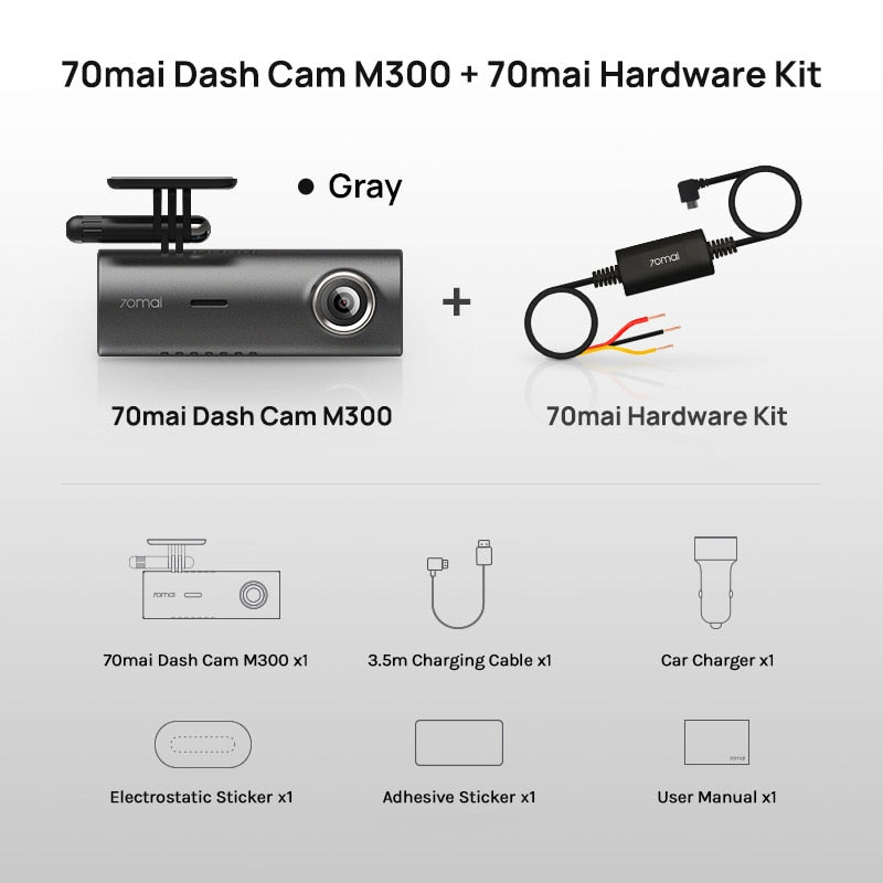 Products 70mai Dash Cam M300 Car DVR