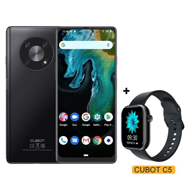 Cubot MAX 3 Smartphone 6.95&quot; Ultra Large Full Screen 5000mAh 64GB ROM Mobile Phone 48MP Triple Camera Celular NFC Android 11 OTG