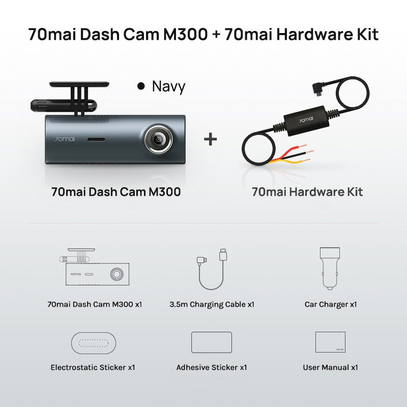 Products 70mai Dash Cam M300 Car DVR