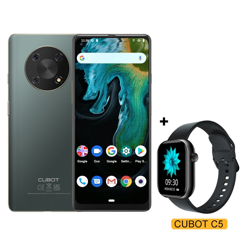 Cubot MAX 3 Smartphone 6.95&quot; Ultra Large Full Screen 5000mAh 64GB ROM Mobile Phone 48MP Triple Camera Celular NFC Android 11 OTG