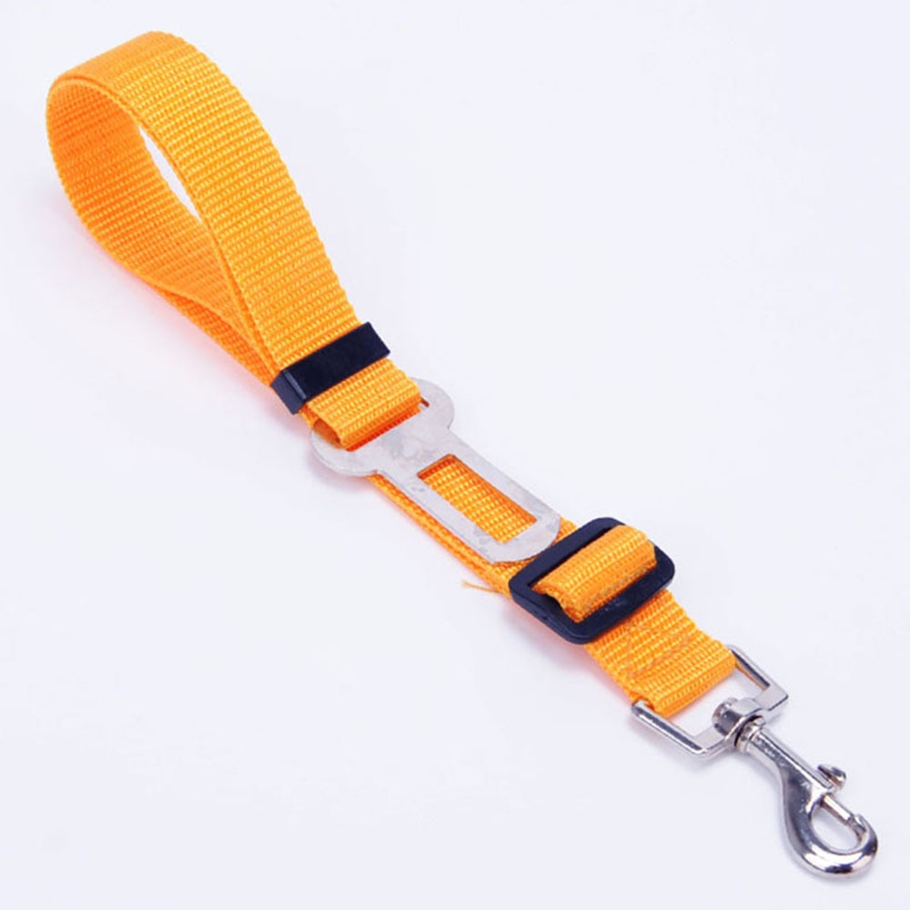 Pet Supplies Car Seat Belt Dog Seat Belt Dog Leash Vehicle Belt Adjustable Cushioning Elastic Reflective Safety Rope for Dog Cat