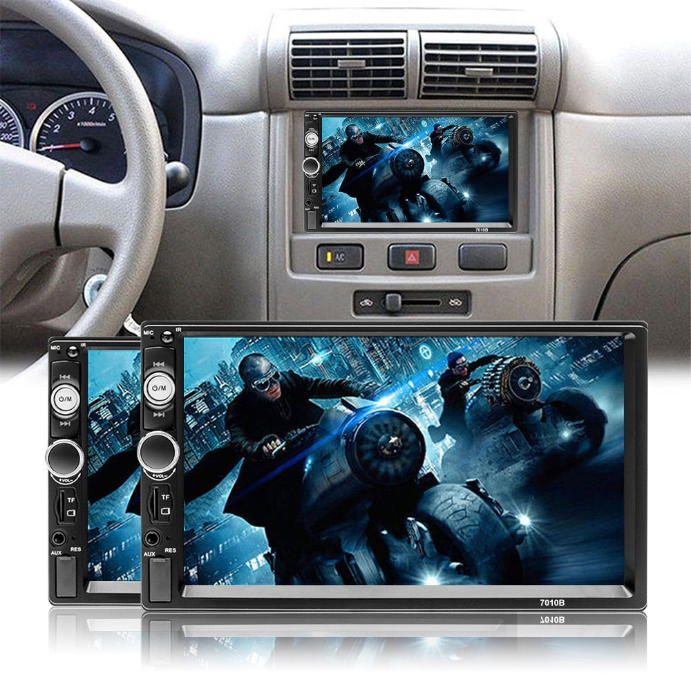 Podofo 2 Din Car Radio Stereo Bluetooth 7&quot; HD Car Stereo Auto Audio Multimedia Player MP5 Universal Touch Screen USB TF FM