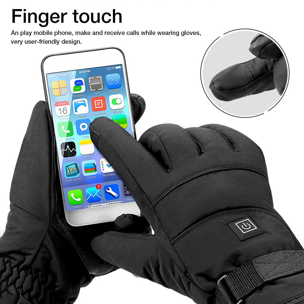 Heated Gloves 3.7V Rechargeable Battery Powered Electric Heated Hand Warmer for Hunting Fishing Skiing Cycling