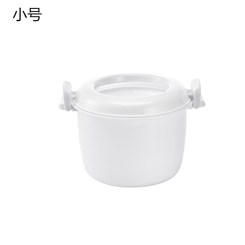 Portable Microwave Oven Rice Cooker Multifunctional Steamer Thermal Insulation Bento Lunch Box Food Grade PP Steaming Utensils