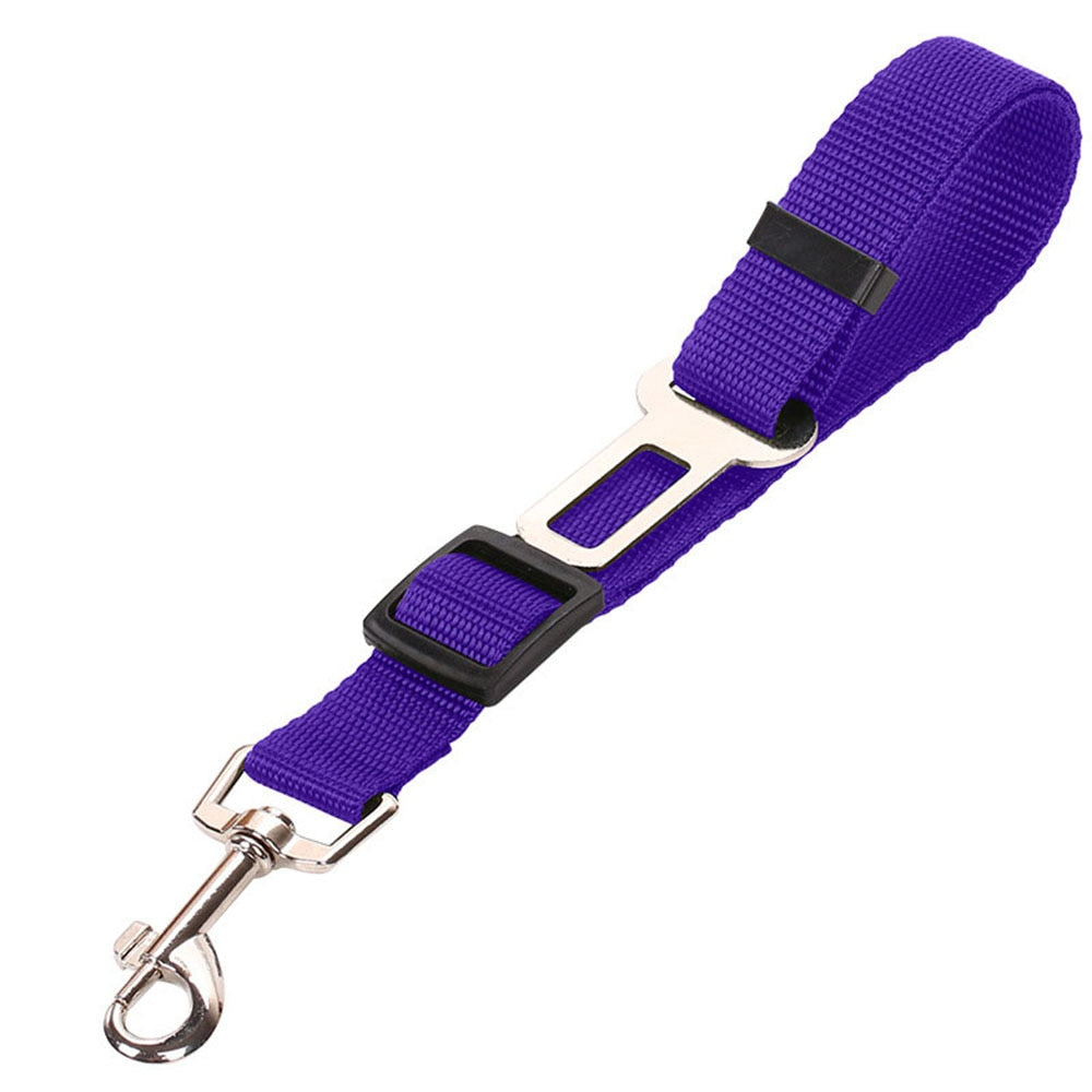 Pet Supplies Car Seat Belt Dog Seat Belt Dog Leash Vehicle Belt Adjustable Cushioning Elastic Reflective Safety Rope for Dog Cat