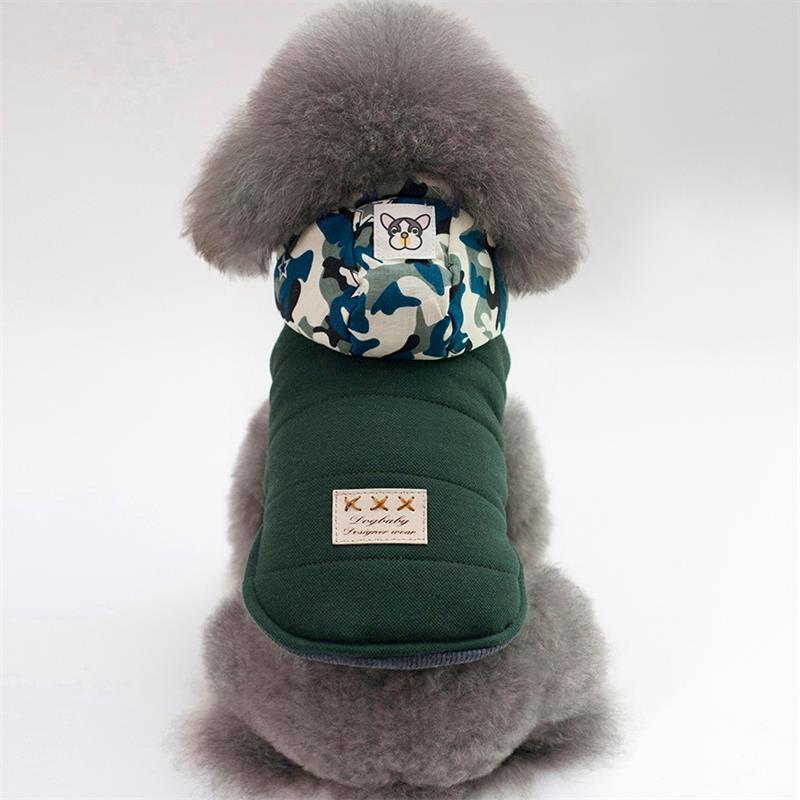 High Quality Pets Dog Clothes Cotton Winter Thicken Jacket Coat Costumes Hoodies Clothes for Small Puppy Dogs Cat Clothing 2021