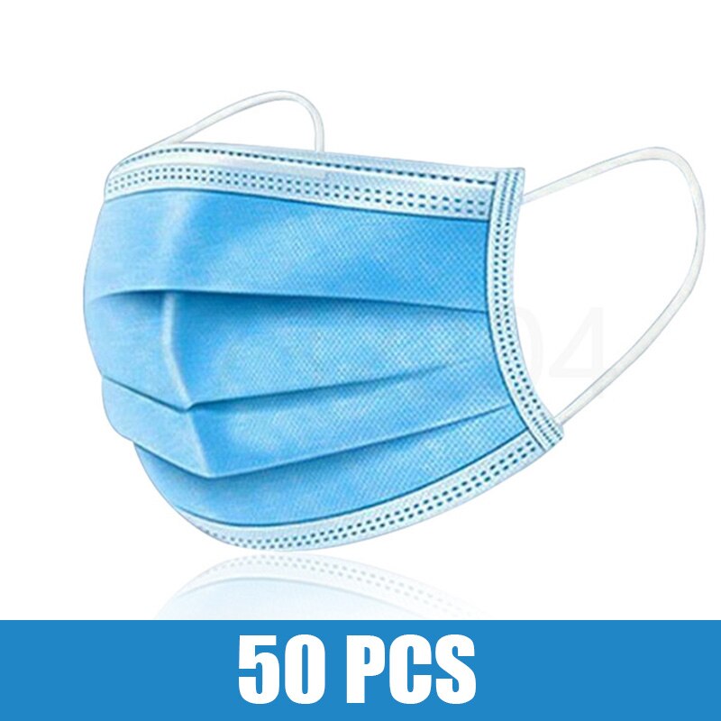 10-200pcs Surgical Face mask Disposable Black Non-wove  Filter Medical masks Certified surgical mask security protection masque